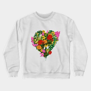 Flower Heart Crewneck Sweatshirt